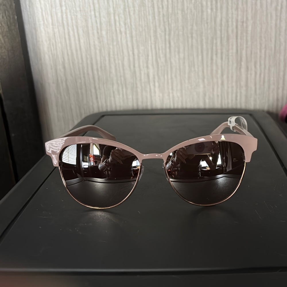 Pink Sunglasses with Brown Lenses